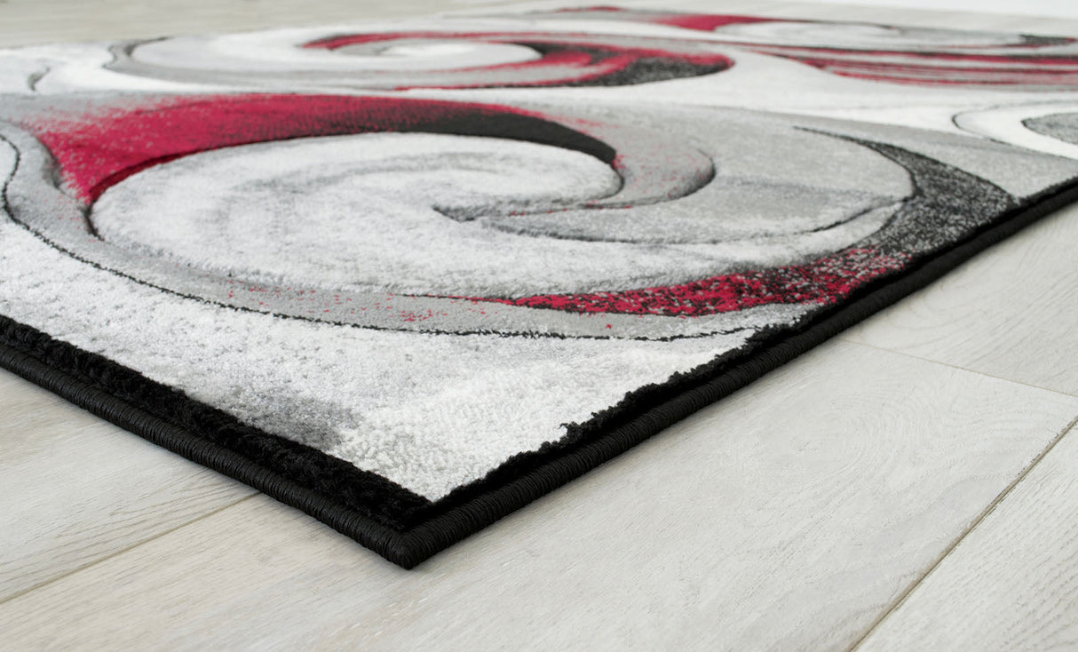 Niksar Red Area Rug from Furniture of America - Luna Furniture