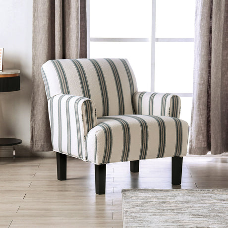 Ealing Beige/Ivory Chair from Furniture of America - Luna Furniture