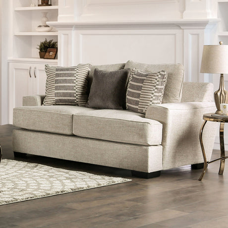 Holborn Beige Loveseat from Furniture of America - Luna Furniture