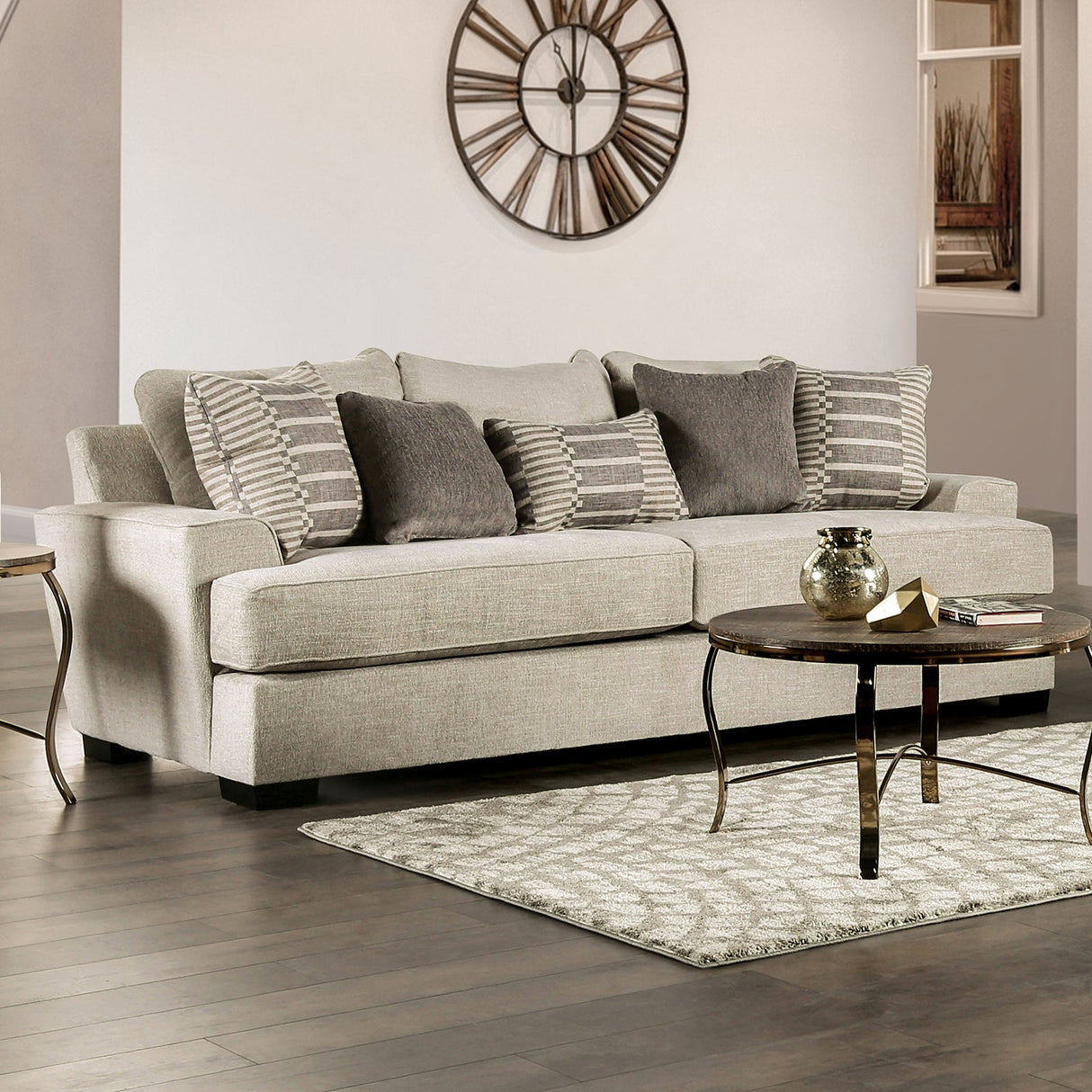 Holborn Beige Sofa from Furniture of America - Luna Furniture