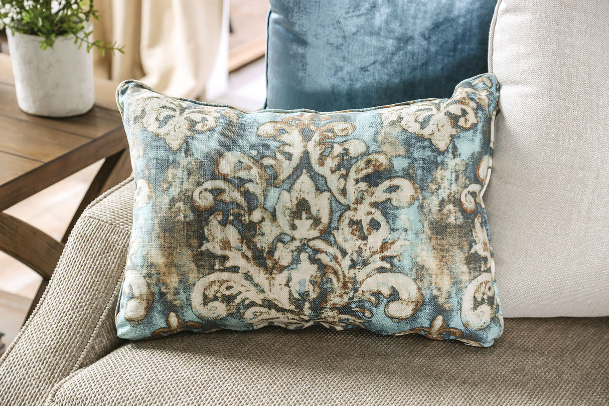 Catarina Beige/Teal Sofa from Furniture of America - Luna Furniture