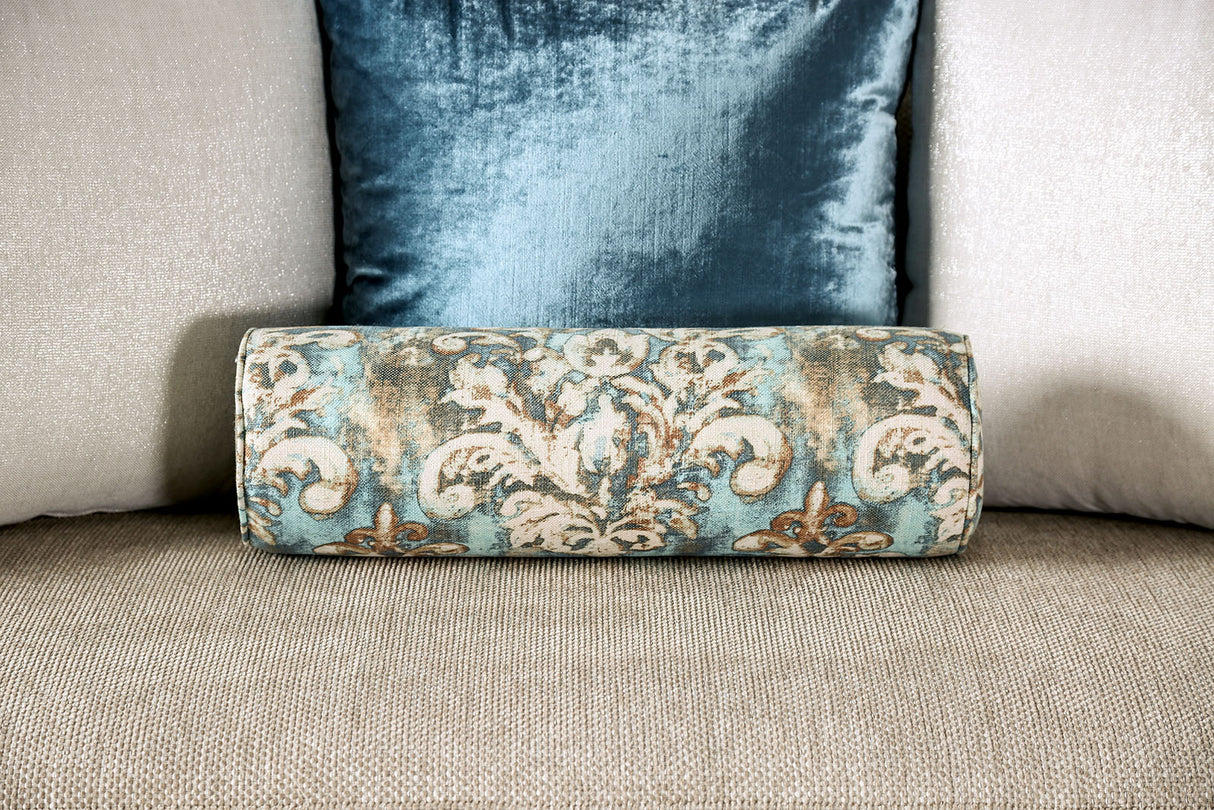 Catarina Beige/Teal Sofa from Furniture of America - Luna Furniture