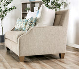 Catarina Beige/Teal Sofa from Furniture of America - Luna Furniture