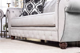 Viviana Gray/Black Loveseat from Furniture of America - Luna Furniture