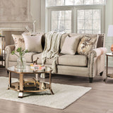 Briana Beige/Gold Sofa from Furniture of America - Luna Furniture