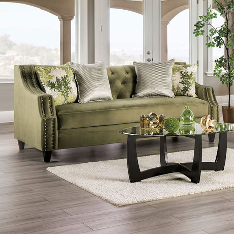 Kaye Green Sofa from Furniture of America - Luna Furniture