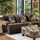 Bonaventura Brown Sofa from Furniture of America - Luna Furniture