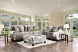 Bonaventura Gray/Pattern Sofa from Furniture of America - Luna Furniture