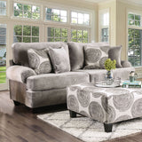 Bonaventura Gray/Pattern Sofa from Furniture of America - Luna Furniture