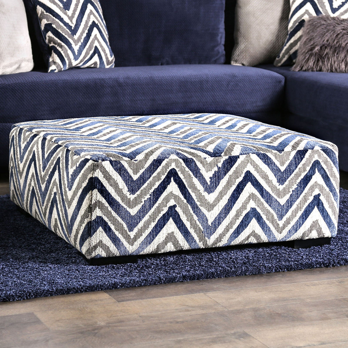 Griswold Zigzag Multi Ottoman from Furniture of America - Luna Furniture