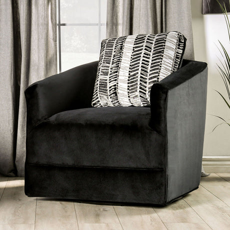 Modbury Black Chair from Furniture of America - Luna Furniture