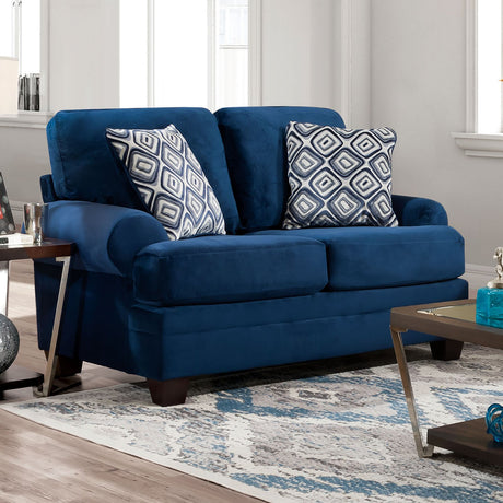 Waldstone Navy Loveseat from Furniture of America - Luna Furniture