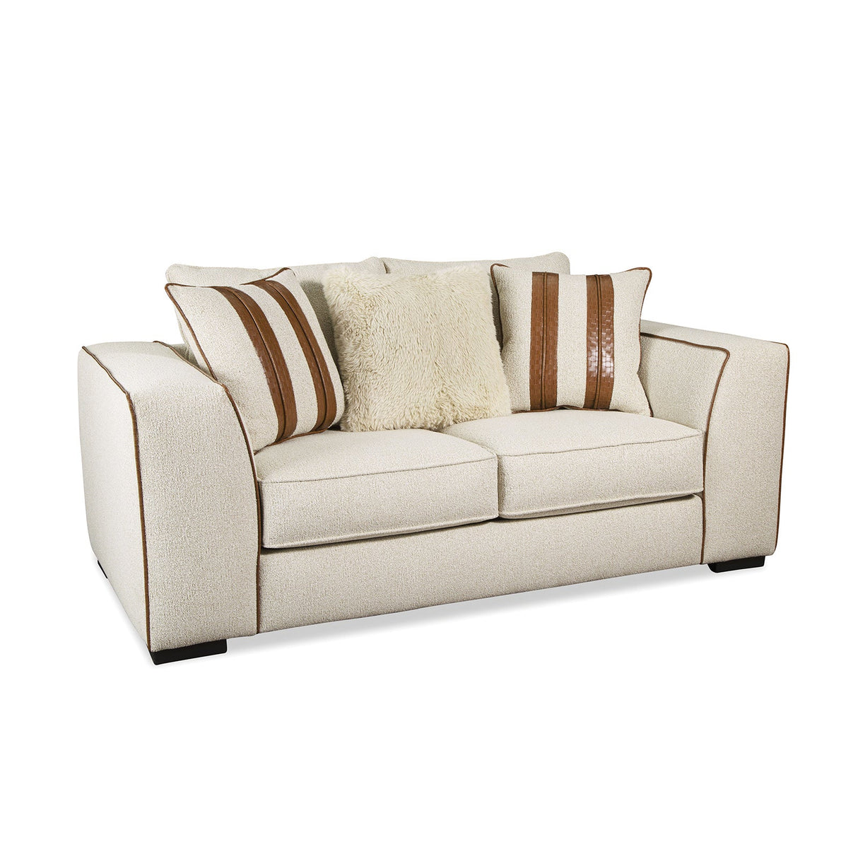 Ulvery Beige/Brown Loveseat from Furniture of America - Luna Furniture