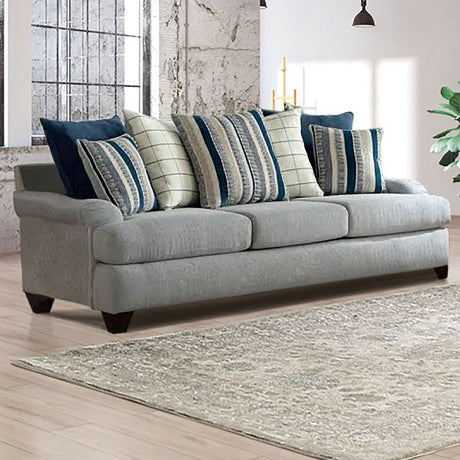 Plaistow Gray Sofa from Furniture of America - Luna Furniture