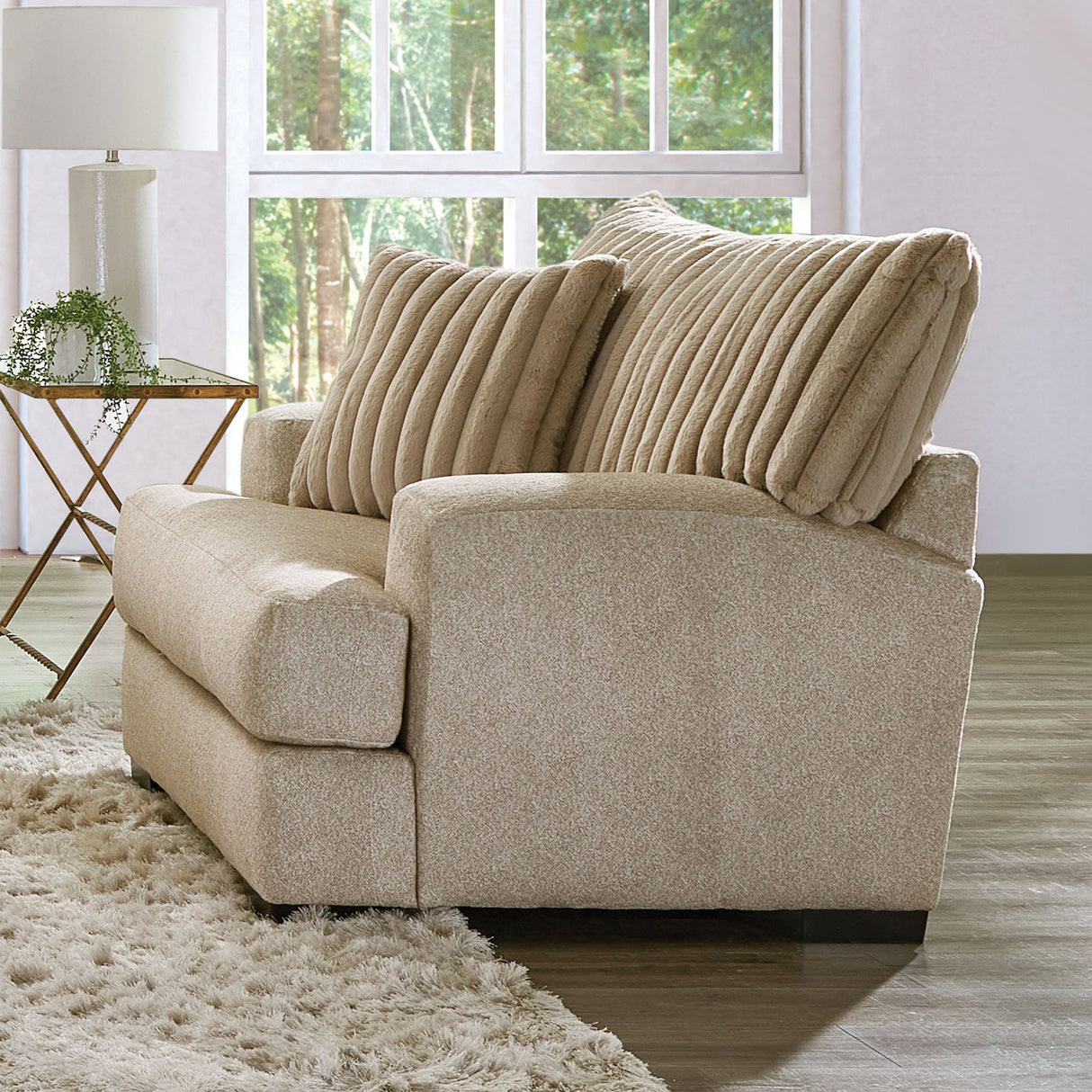 Loughlin Light Brown Chair from Furniture of America - Luna Furniture