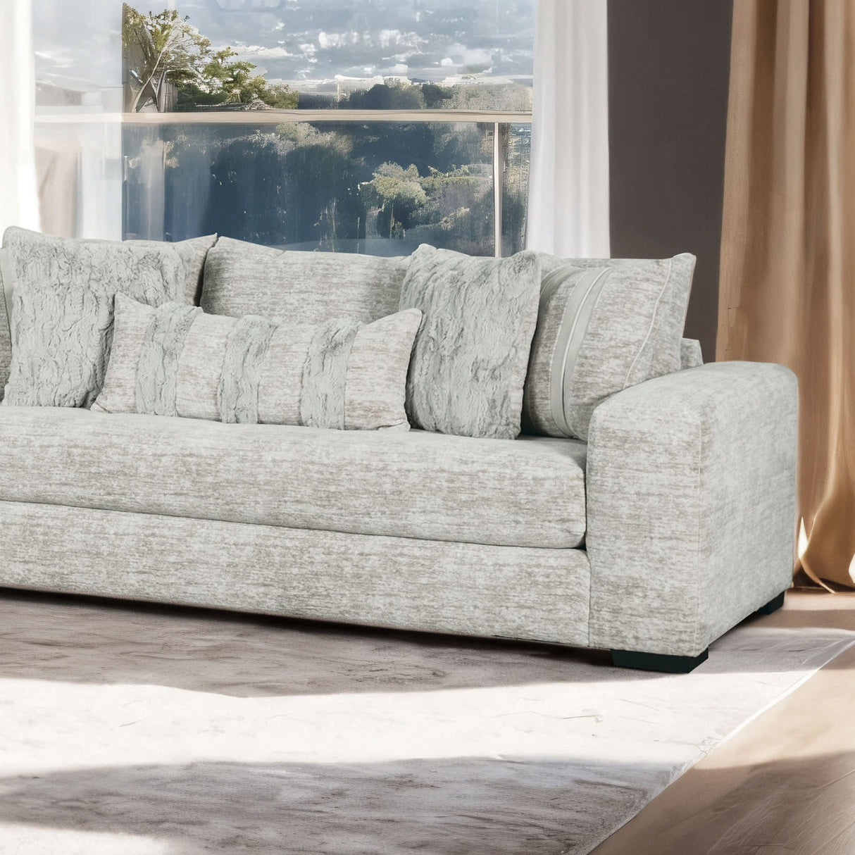 Summerset Gray Sofa from Furniture of America - Luna Furniture