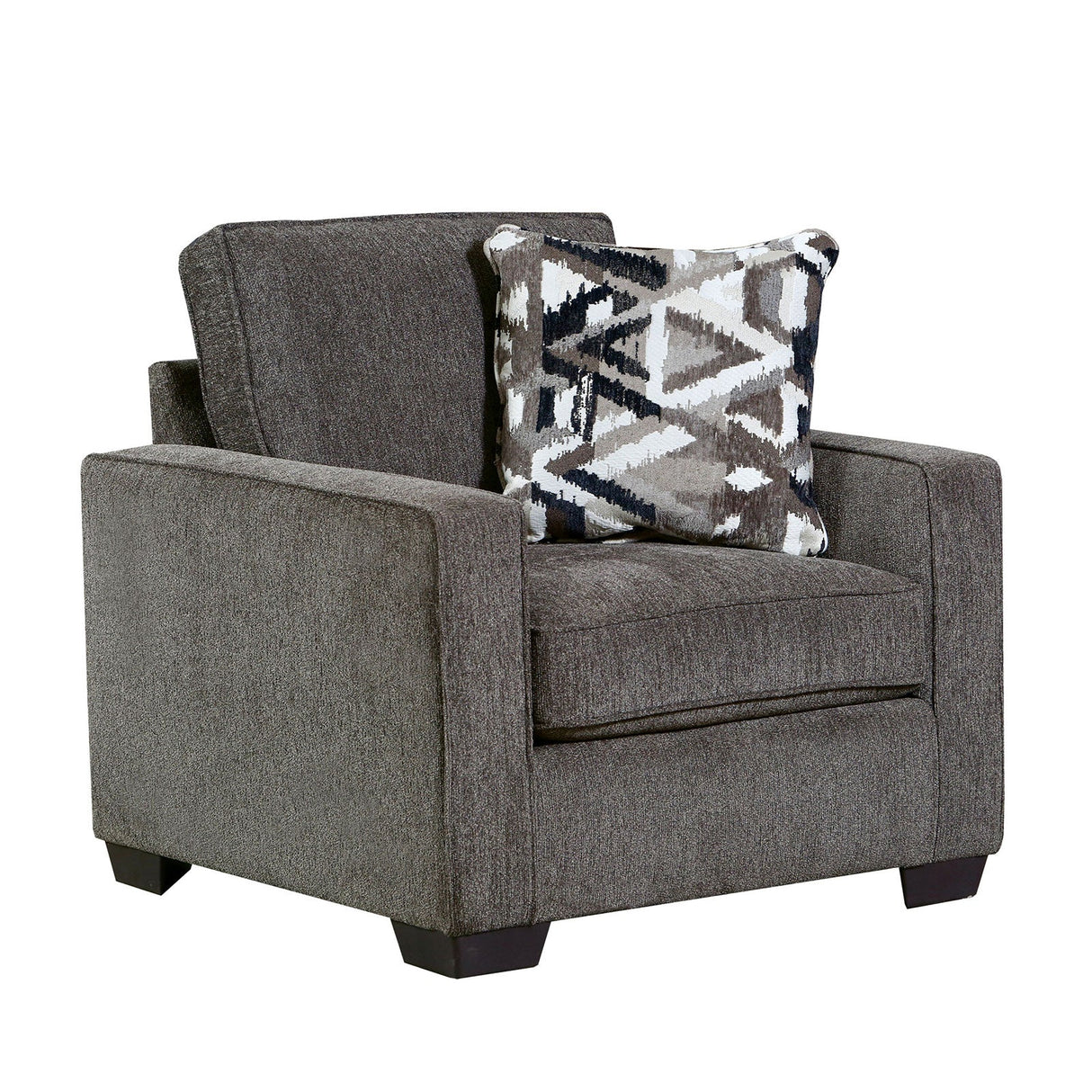 Brentwood Gray Chair from Furniture of America - Luna Furniture