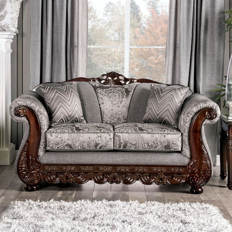 Newdale Gray Loveseat from Furniture of America - Luna Furniture