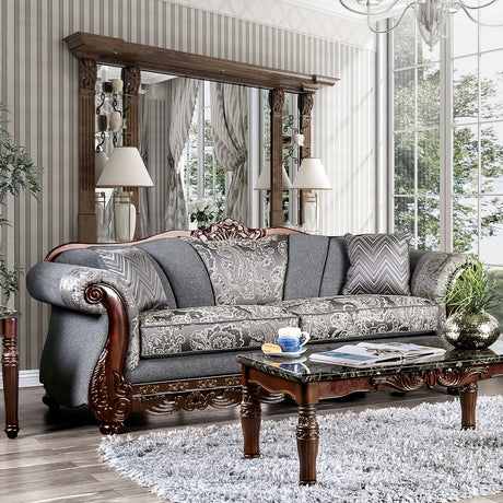 Newdale Gray Sofa from Furniture of America - Luna Furniture