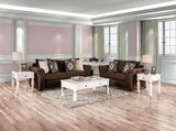 Belsize Chocolate/Tan Sofa from Furniture of America - Luna Furniture