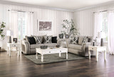 Belsize Light Taupe/Black Loveseat from Furniture of America - Luna Furniture