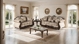 Andalusia Light Brown/Dark Cherry Loveseat from Furniture of America - Luna Furniture