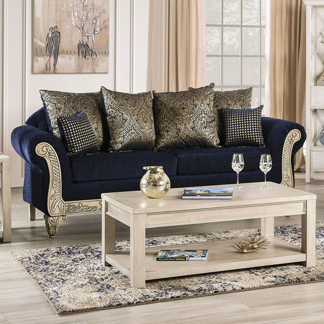 Marinella Royal Blue Sofa from Furniture of America - Luna Furniture