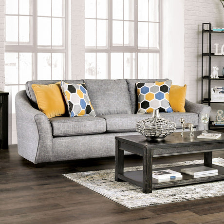 Jarrow Light Gray Sofa from Furniture of America - Luna Furniture