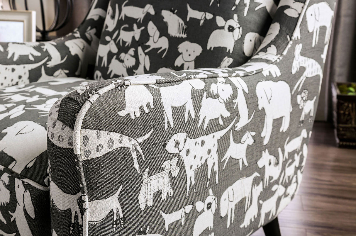 Patricia Pattern Animal Pattern Chair from Furniture of America - Luna Furniture