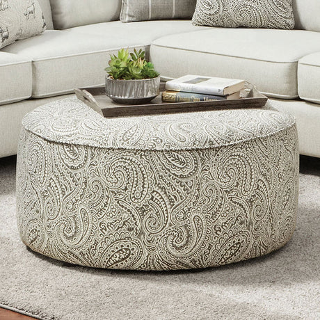 Pocklington Paisley Multi Ottoman from Furniture of America - Luna Furniture