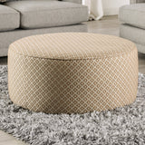 Stephney Gold/Gray Ottoman from Furniture of America - Luna Furniture