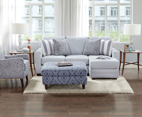 Chiswick Light Gray Sectional from Furniture of America - Luna Furniture