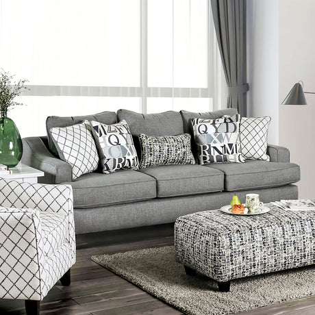 Verne Bluish Gray Sofa from Furniture of America - Luna Furniture