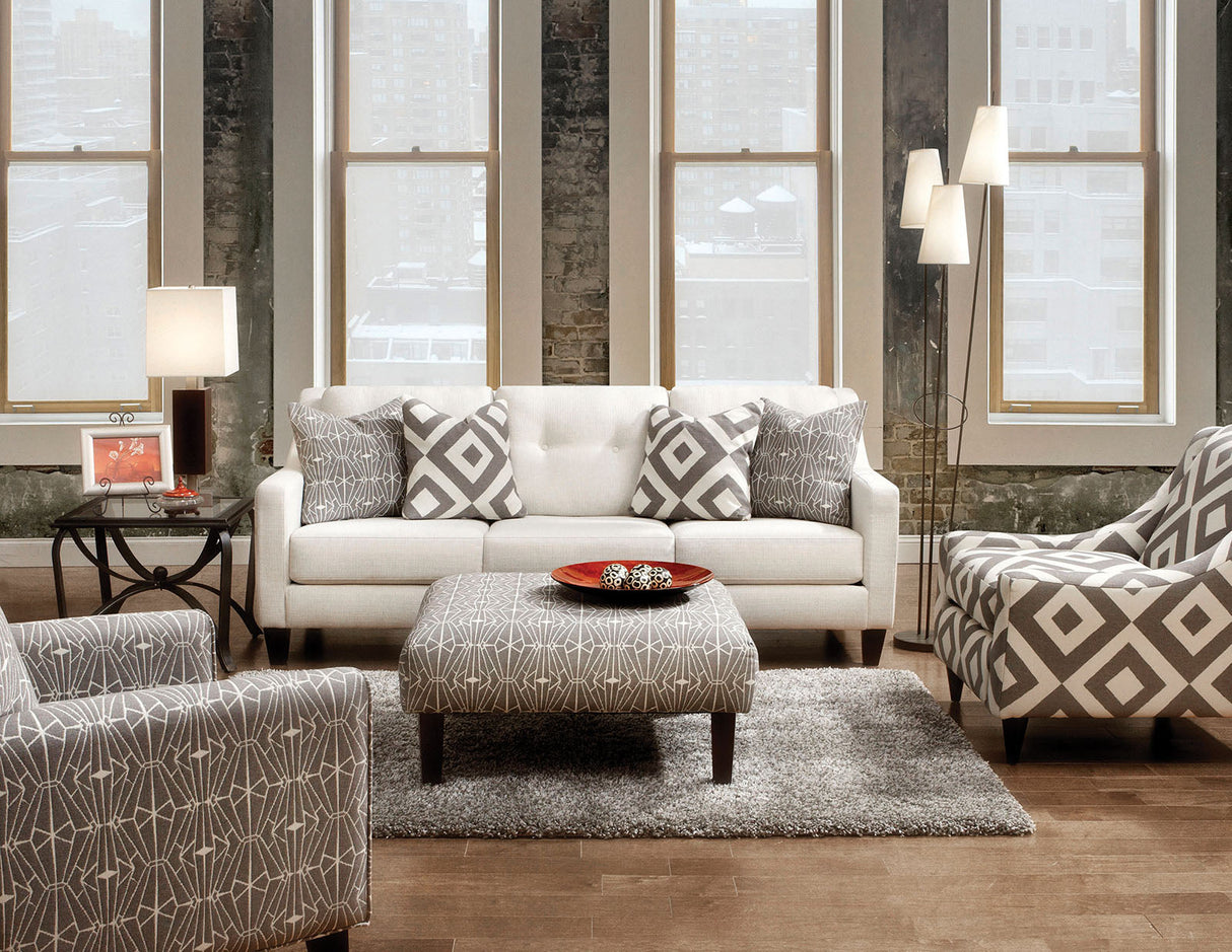 Parker Ivory Sofa from Furniture of America - Luna Furniture