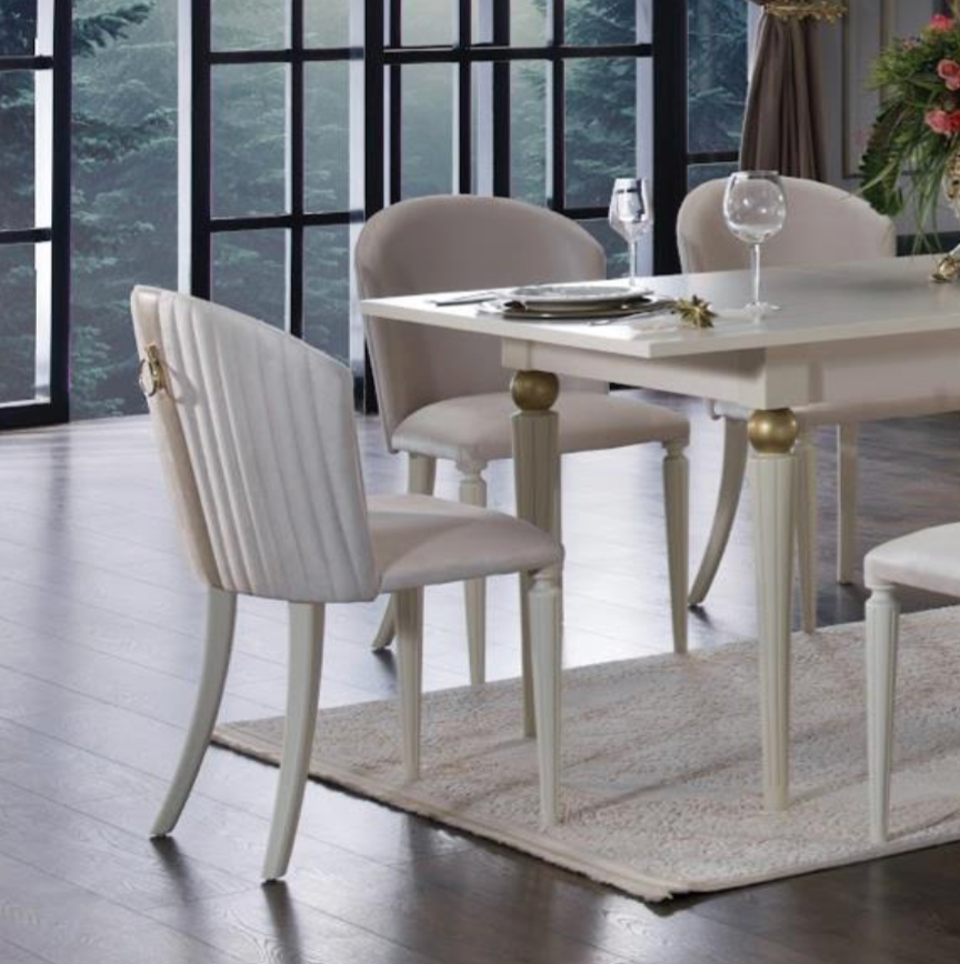 Mistral Opak White/Duca Cream Dining Chair