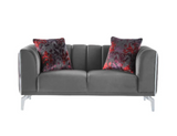 Gravita Deren Anthracite Loveseat from Bellona - Luna Furniture