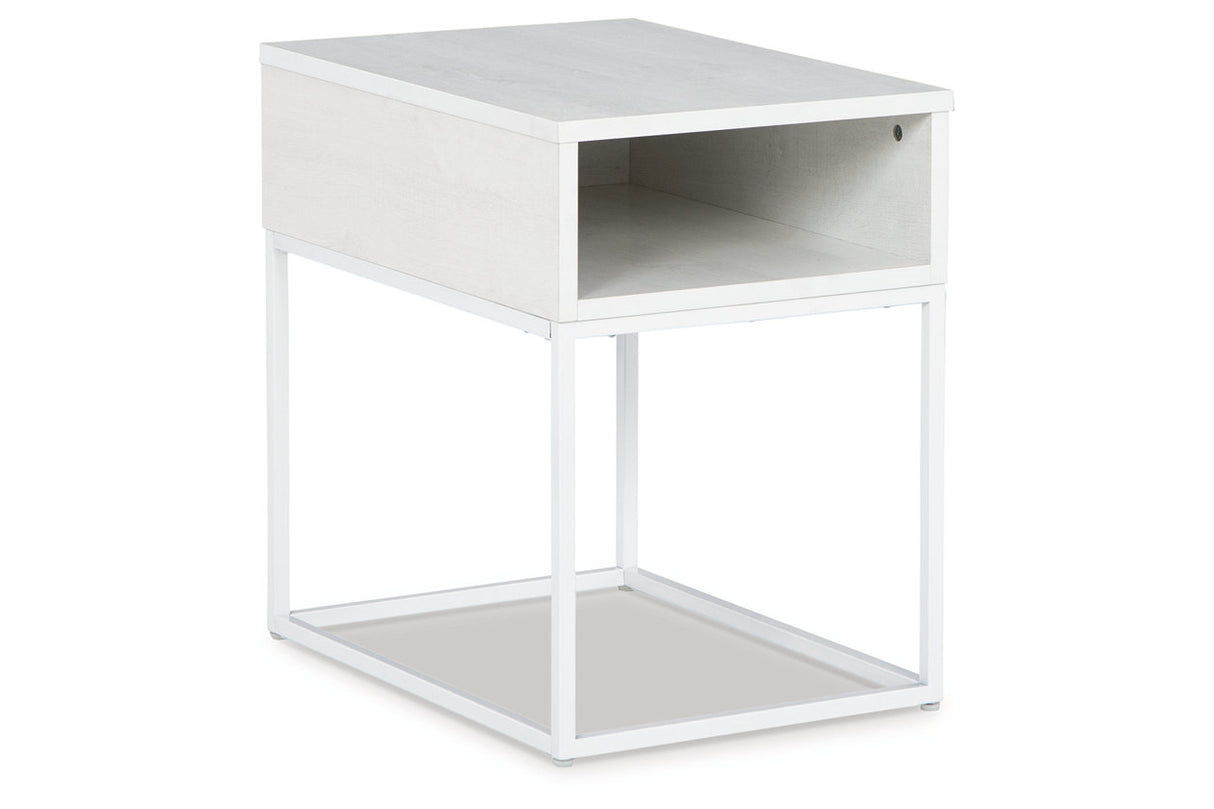 Deznee White Lift-top Coffee Table and 2 End Tables from Ashley - Luna Furniture