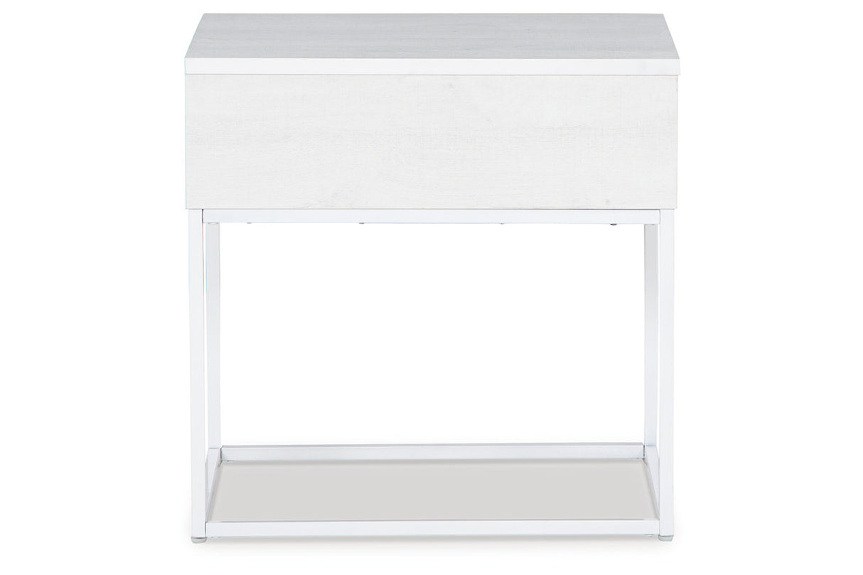 Deznee White Lift-top Coffee Table and 2 End Tables from Ashley - Luna Furniture