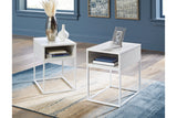 Deznee White Lift-top Coffee Table and 2 End Tables from Ashley - Luna Furniture