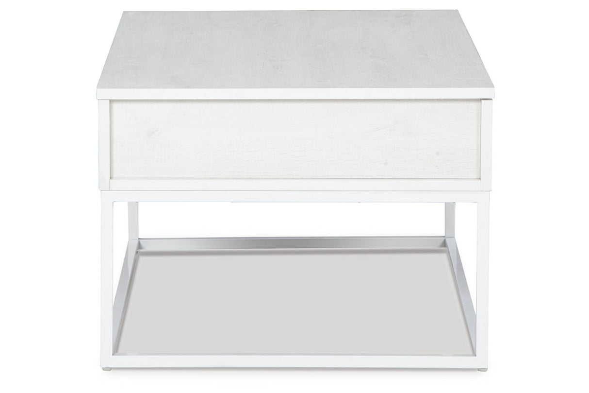 Deznee White Lift-top Coffee Table and 2 End Tables from Ashley - Luna Furniture