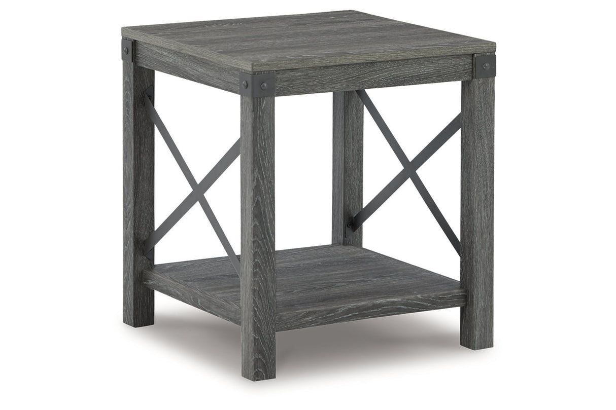 Freedan Grayish Brown Lift-top Coffee Table, 2 End Tables and Console -  Ashley - Luna Furniture