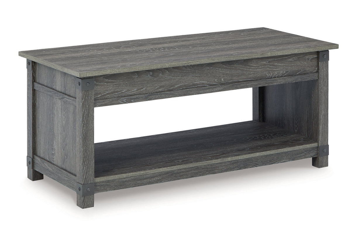 Freedan Grayish Brown Coffee Table and 2 End Tables -  Ashley - Luna Furniture