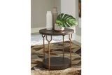 Brazburn Dark Brown/Gold Finish Coffee Table and 2 End Tables from Ashley - Luna Furniture