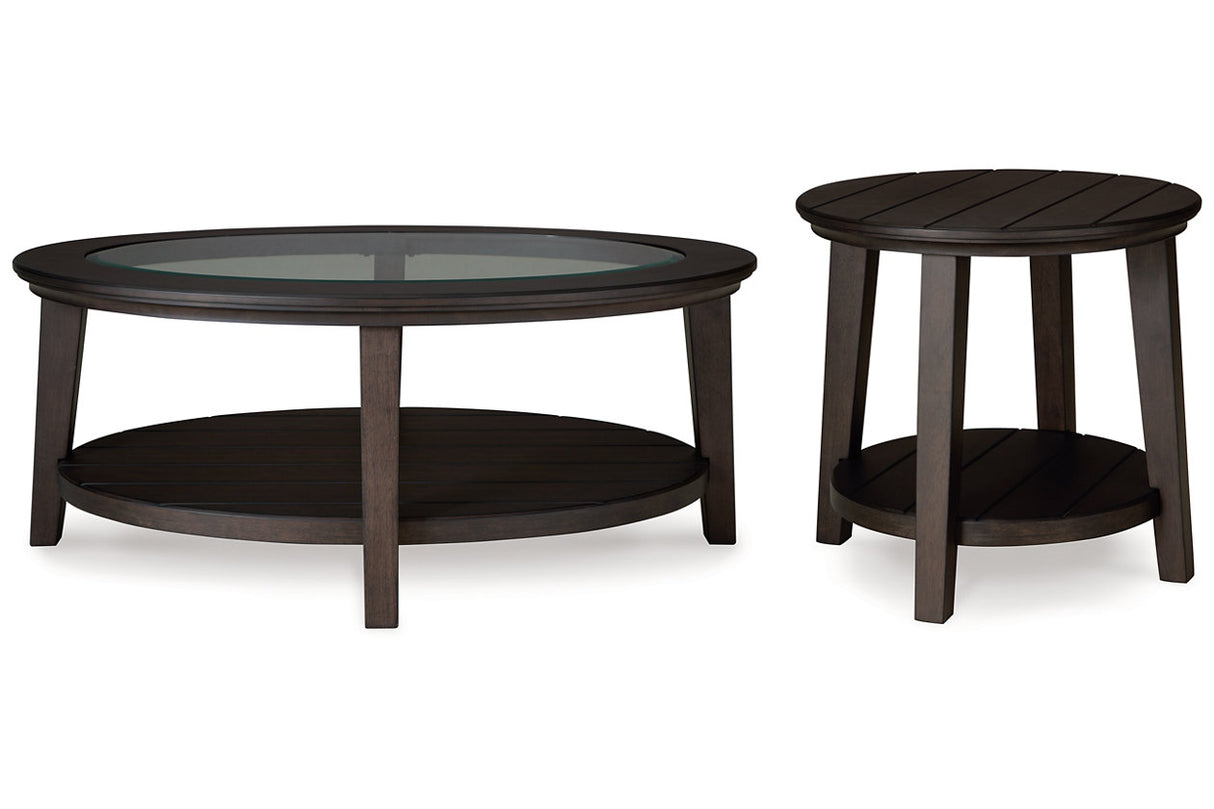 Celamar Dark Brown Coffee Table and 1 End Table from Ashley - Luna Furniture