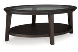 Celamar Dark Brown Coffee Table and 2 End Tables from Ashley - Luna Furniture