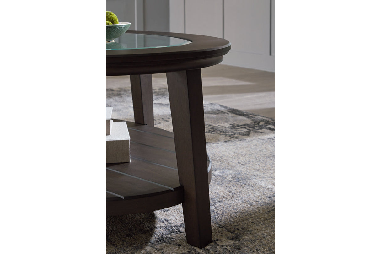 Celamar Dark Brown Coffee Table and 1 End Table from Ashley - Luna Furniture