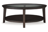 Celamar Dark Brown Coffee Table and 2 End Tables from Ashley - Luna Furniture