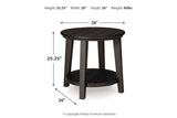 Celamar Dark Brown Coffee Table and 1 End Table from Ashley - Luna Furniture