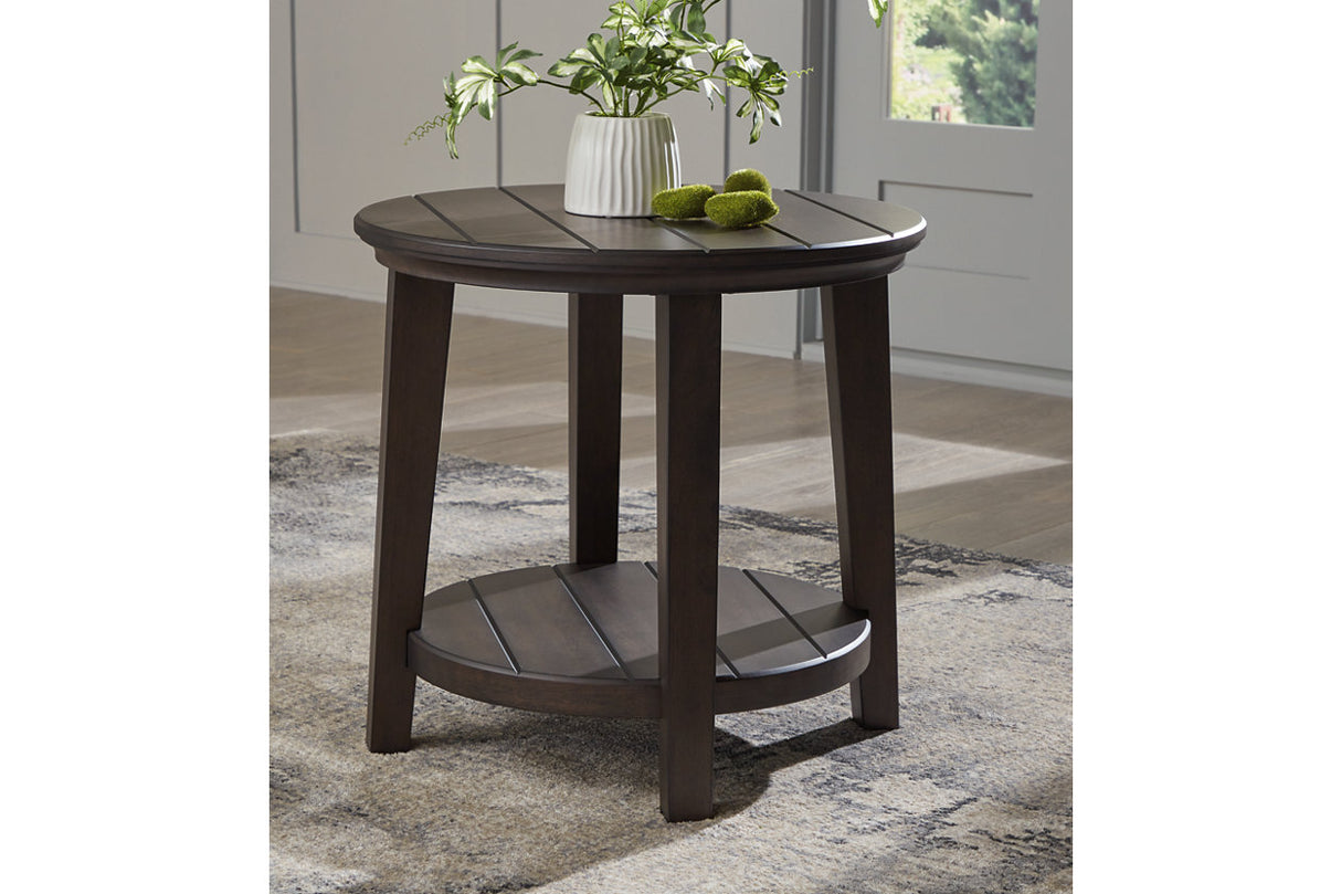 Celamar Dark Brown Coffee Table and 2 End Tables from Ashley - Luna Furniture