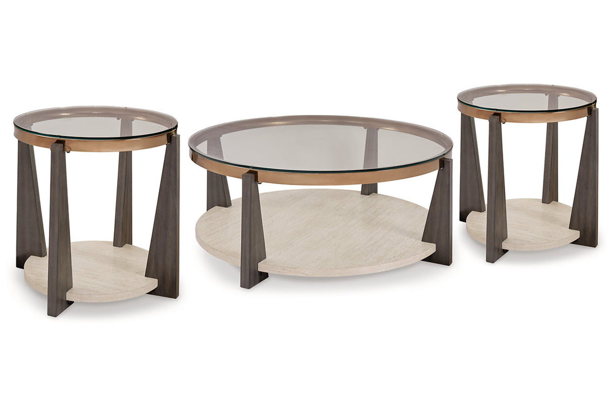 Frazwa Multi Coffee Table and 2 End Tables from Ashley - Luna Furniture